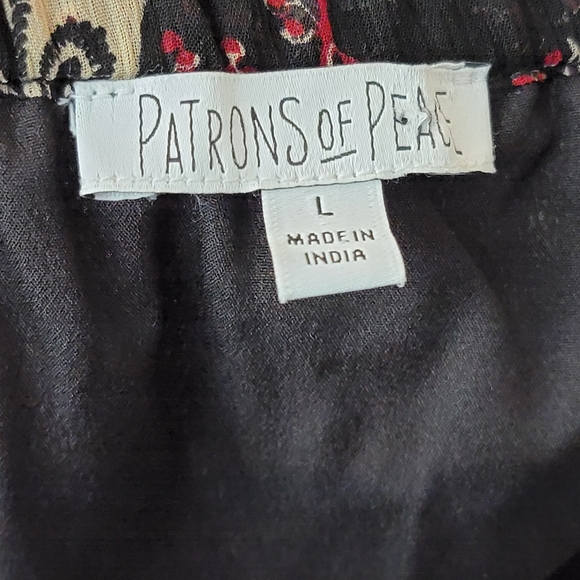 Floral Off the Shoulder Blouse - Large - Cinched Waist - Picture 6 of 8